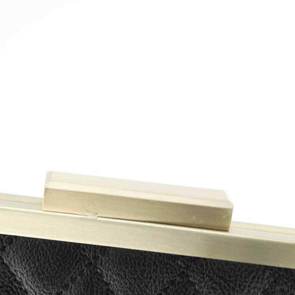 INC International Concepts Black Quilted Clutch Evening Party Purse - Picture 5 of 10